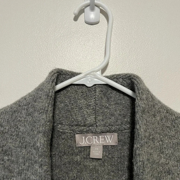 J. Crew Gray Cocoon Merino Wool Alpaca Blend Sweater Blazer Size‎ XS - Picture 4 of 9